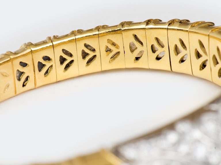 MARINA B 18k WG/YG Diamond Onda Bracelet - Image 7