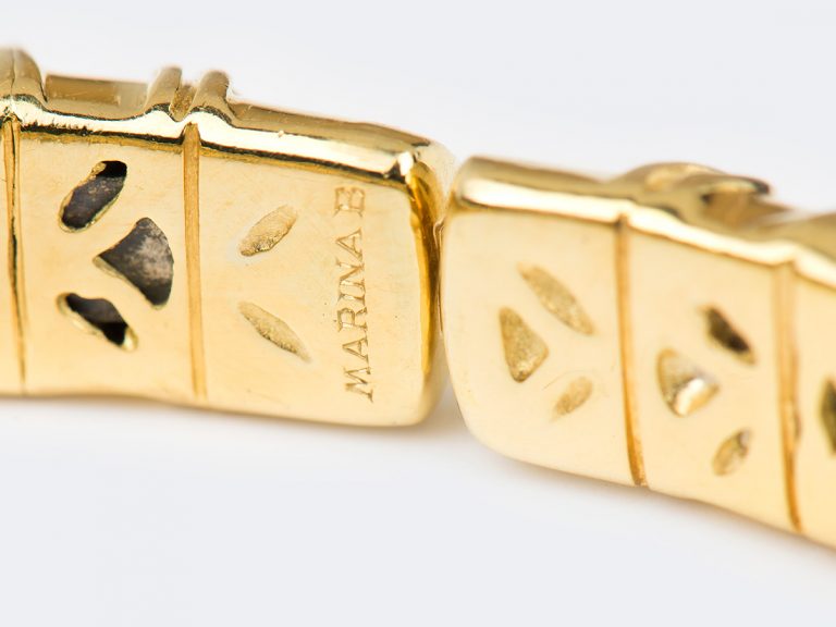MARINA B 18k WG/YG Diamond Onda Bracelet - Image 6
