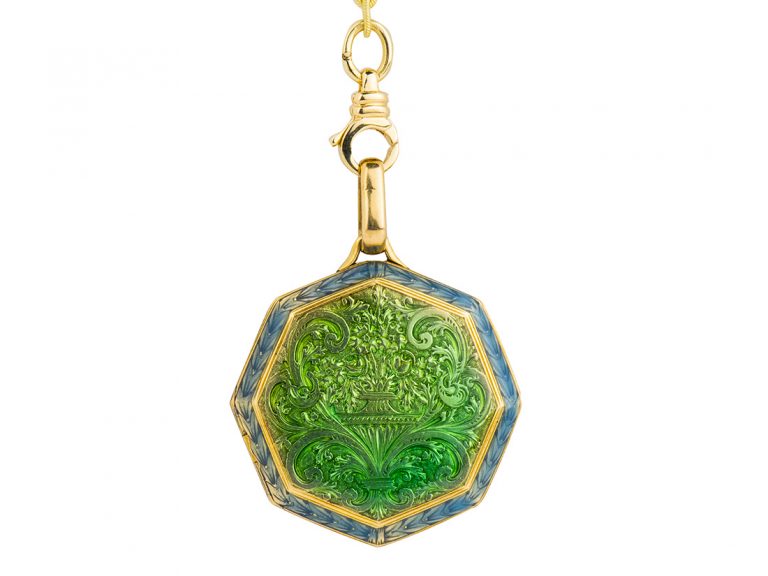 Victorian Enamel Pendant