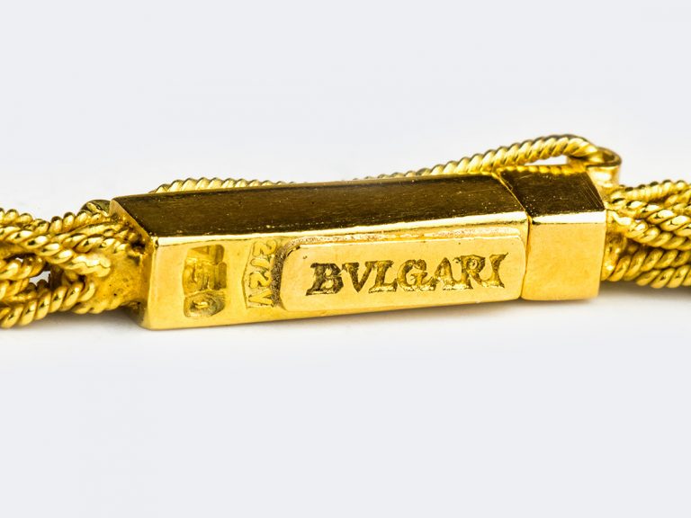 BULGARI Harstone Tag Pendant Necklace - Image 5