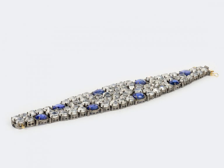 Moonstone Tanzanite and Diamond Bracelet - Image 6