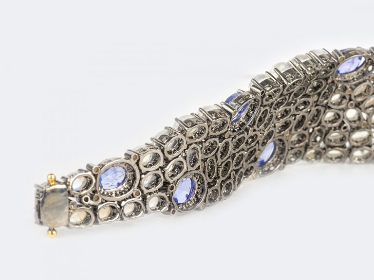 Moonstone Tanzanite and Diamond Bracelet - Image 5