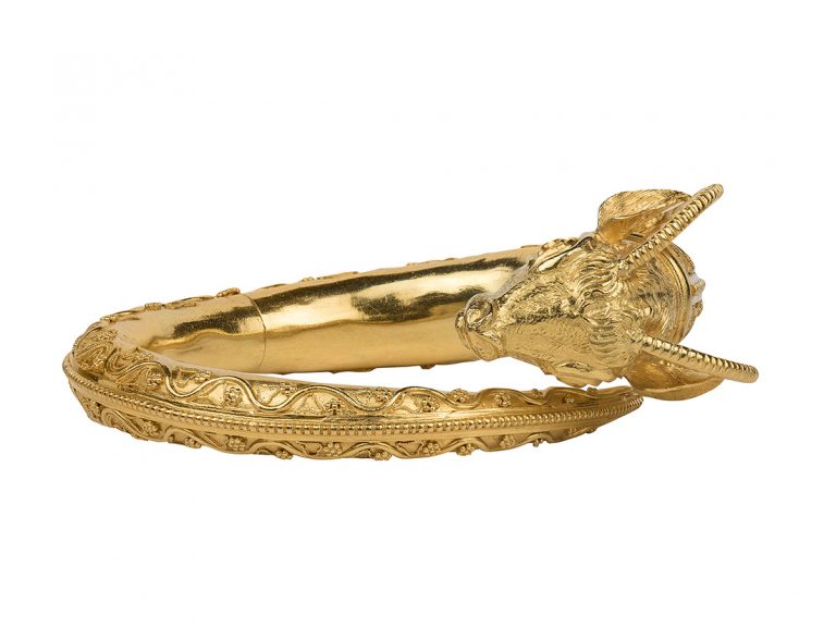 LALAOUNIS 18k Ram’s Head Bangle