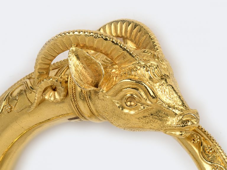 LALAOUNIS 18k Ram’s Head Bangle - Image 6