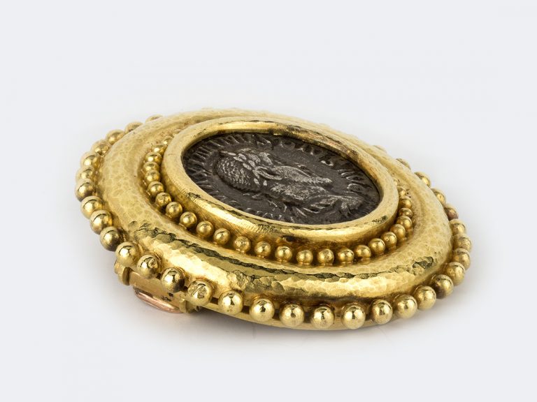 ELIZABETH LOCKE 18k Coin Pendant - Image 2