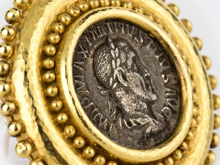 ELIZABETH LOCKE 18k Coin Pendant - Image 4
