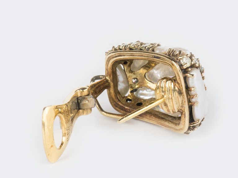 MARILYN COOPERMAN  Keshi Pearls and Diamond Dangle Earrings - Image 7