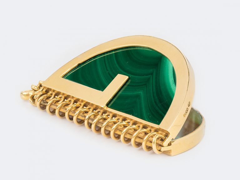 GUCCI 18k Malachite Pendant - Image 3