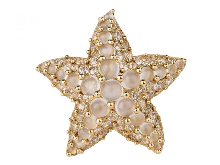 POMELLATO Moonstone Starfish 18k Ring
