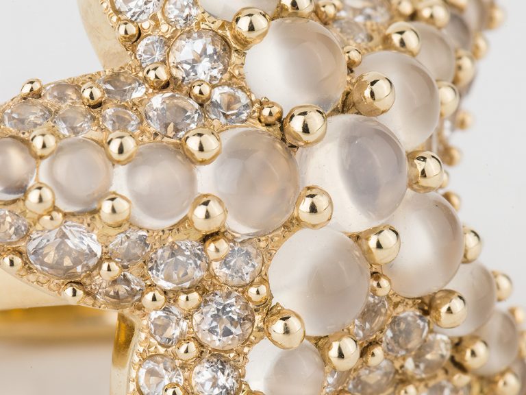 POMELLATO Moonstone Starfish 18k Ring - Image 4