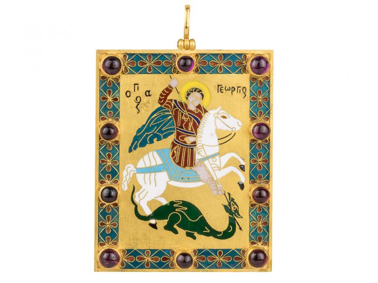 LALAOUNIS St. George Pendant with Ruby