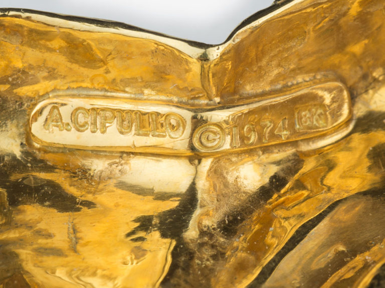 ALDO CIPULLO Mandarin Citrine Unicorn Clip - Image 5