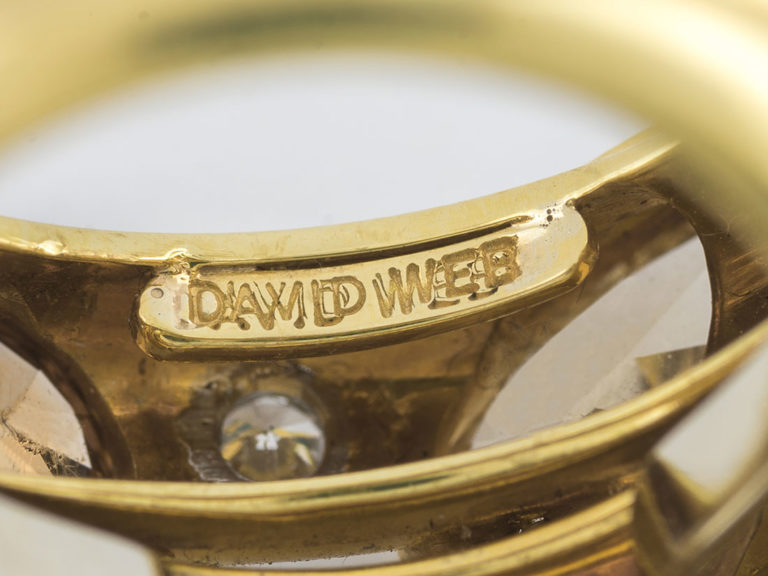 DAVID WEBB Colored Diamond Stack Ring - Image 4