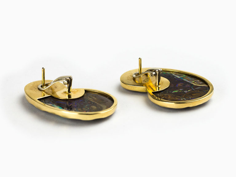 A. GRIMA 18k Opal Earrings - Image 2