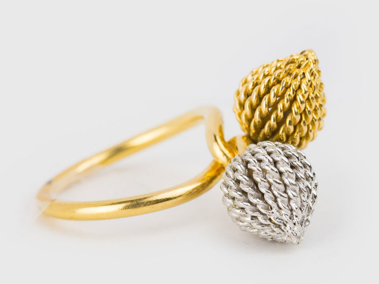 STERLE 18k YG/WG Ring - Image 2