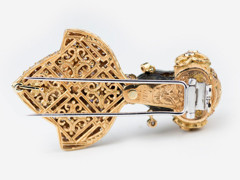 NARDI Rose Gold Diamond Blackamoor - Image 5
