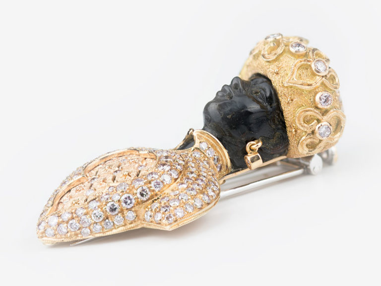 NARDI Rose Gold Diamond Blackamoor - Image 4