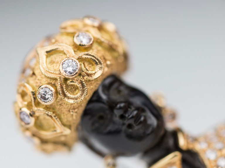 NARDI Rose Gold Diamond Blackamoor - Image 2