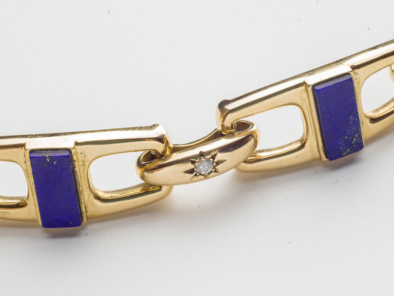 VCA Lapis Link Bracelet - Image 5