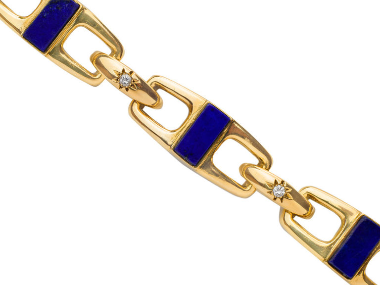 VCA Lapis Link Bracelet