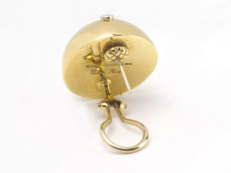 PICASSO for TIFFANY Platinum-18k and Diamonds Dome Ear clips - Image 3