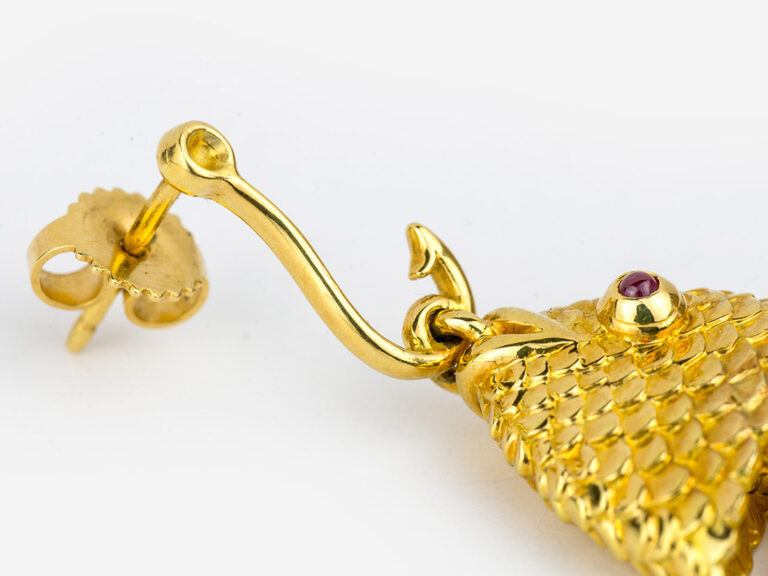 TIFFANY Fish Earrings - Image 3