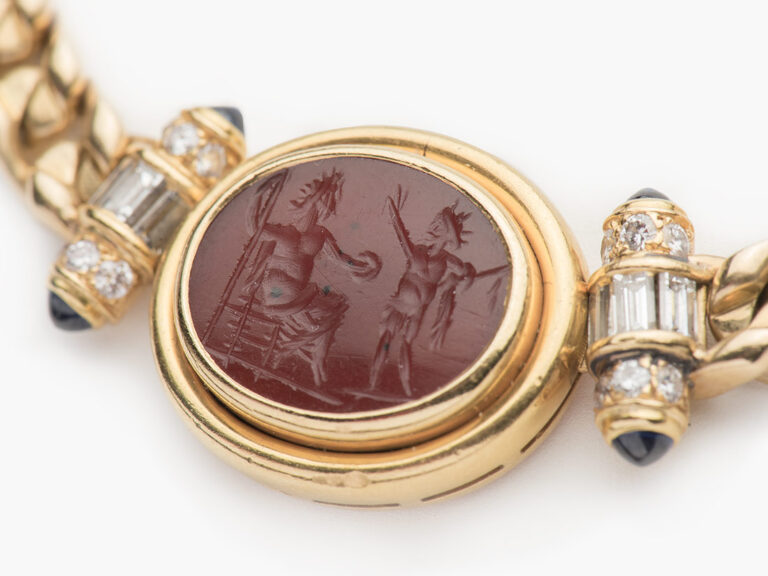 BULGARI Carnelian & Intaglio Necklace - Image 4