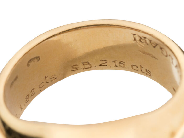 BULGARI Pink & Blue Sapphire and Diamond Ring - Image 3