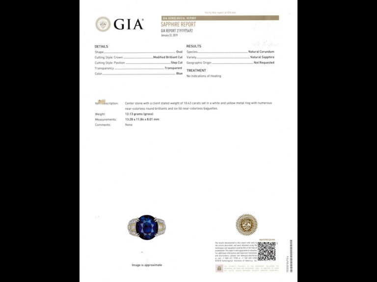 10.4 Ct Madagascar Natural Sapphire Diamond Ring - Image 8