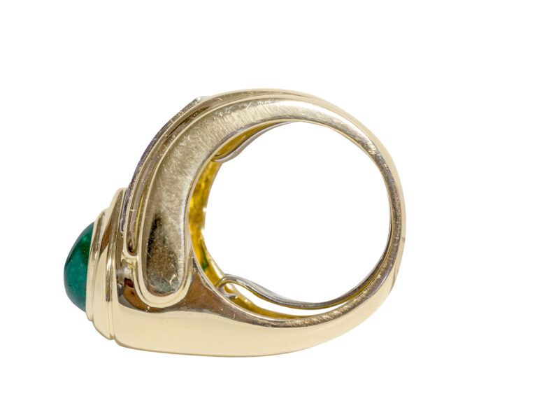 DAVID WEBB Emerald/Diamond Ring - Image 4