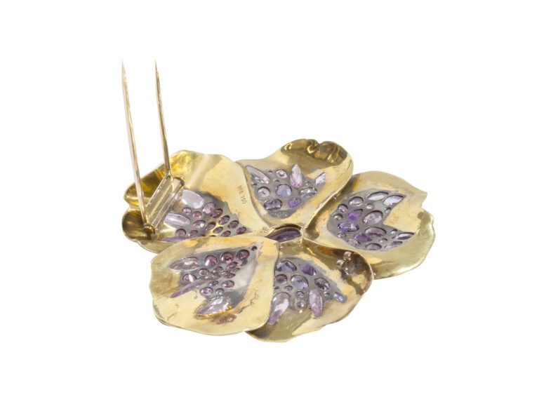 M. COOPERMAN 18k Gem-Set Brooch - Image 3