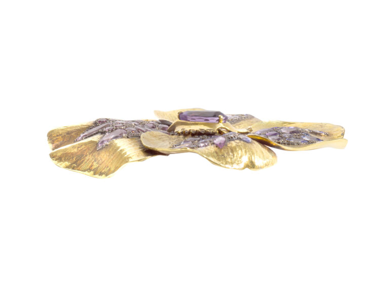 M. COOPERMAN 18k Gem-Set Brooch - Image 4