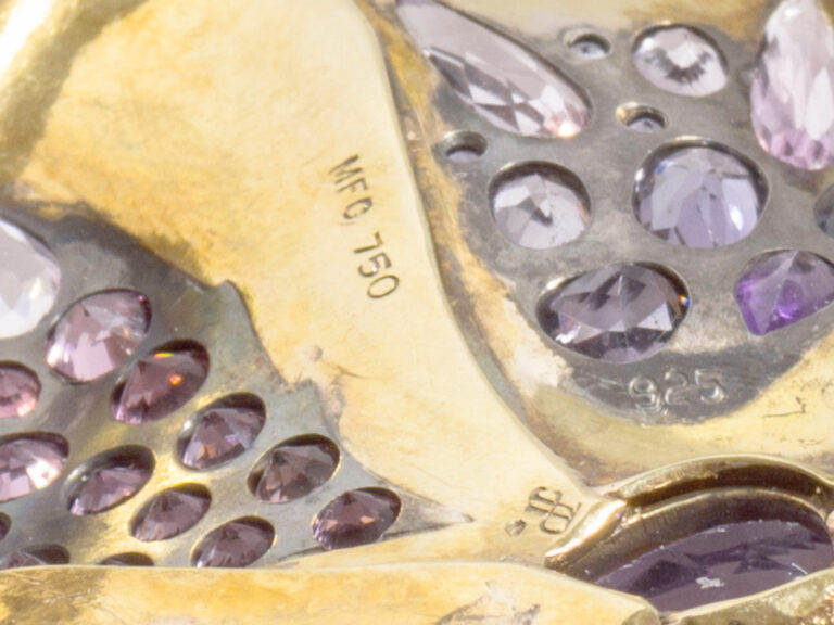 M. COOPERMAN 18k Gem-Set Brooch - Image 5