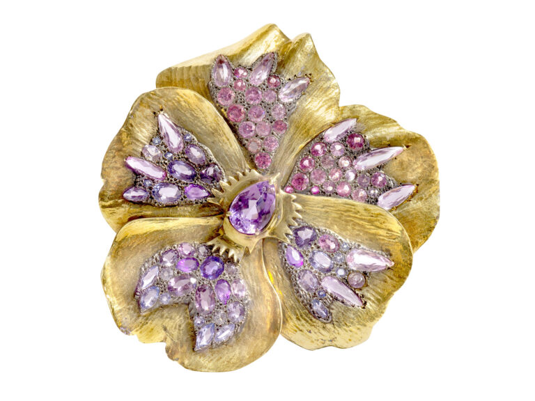 M. COOPERMAN 18k Gem-Set Brooch