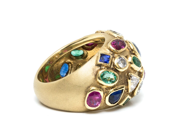 Multigem 18K Dome Ring - Image 3