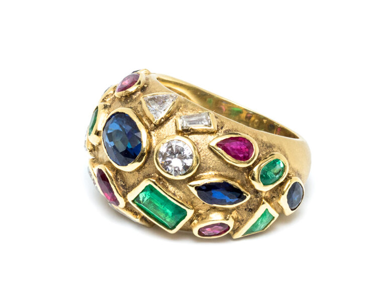 Multigem 18K Dome Ring - Image 6