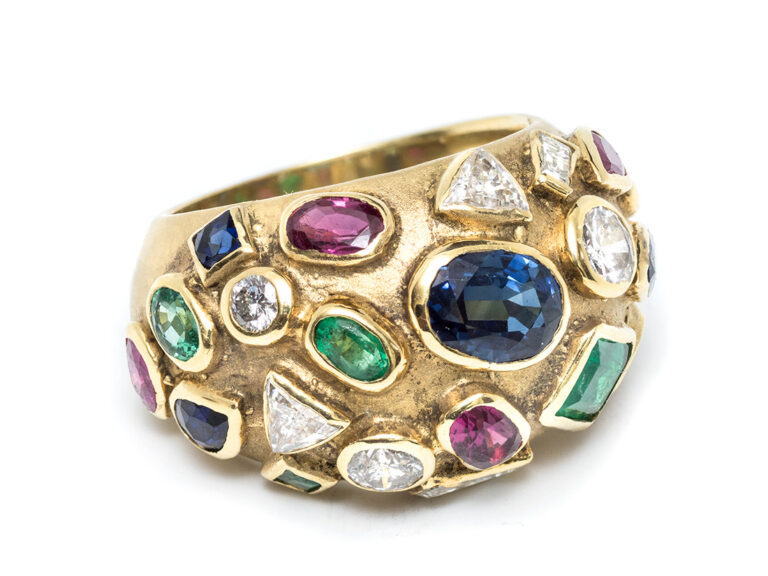 Multigem 18K Dome Ring - Image 5