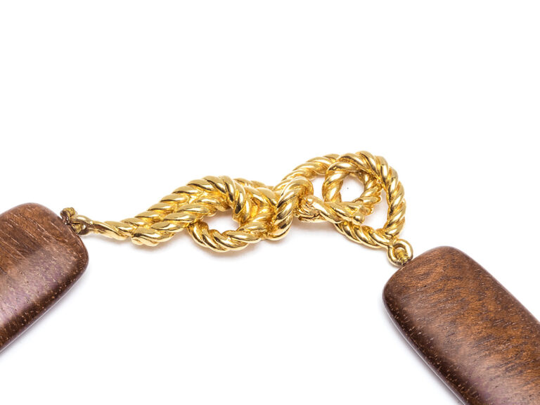 VERDURA Wood Long Necklace - Image 6