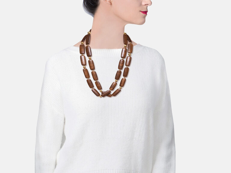 VERDURA Wood Long Necklace - Image 2