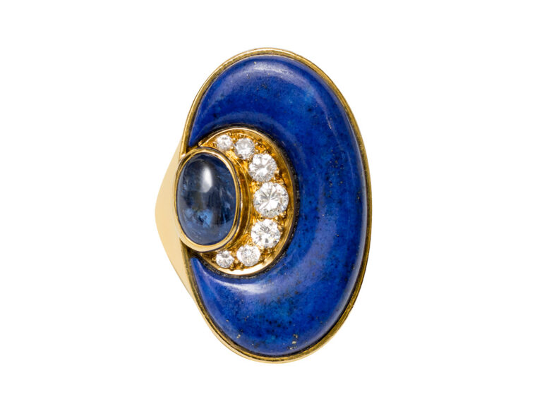 BULGARI Lapis / Sapphire / Diamond Ring