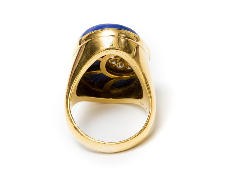 BULGARI Lapis / Sapphire / Diamond Ring - Image 6