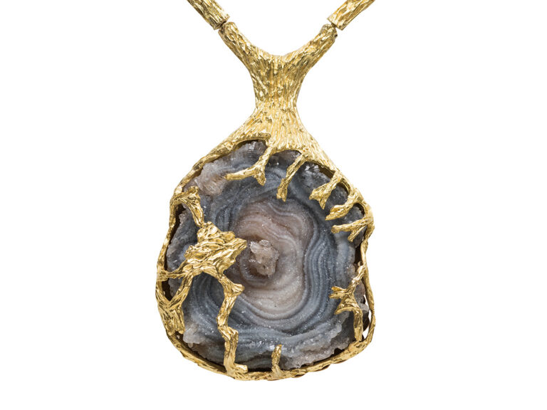 H STERN Druzy Quartz Necklace