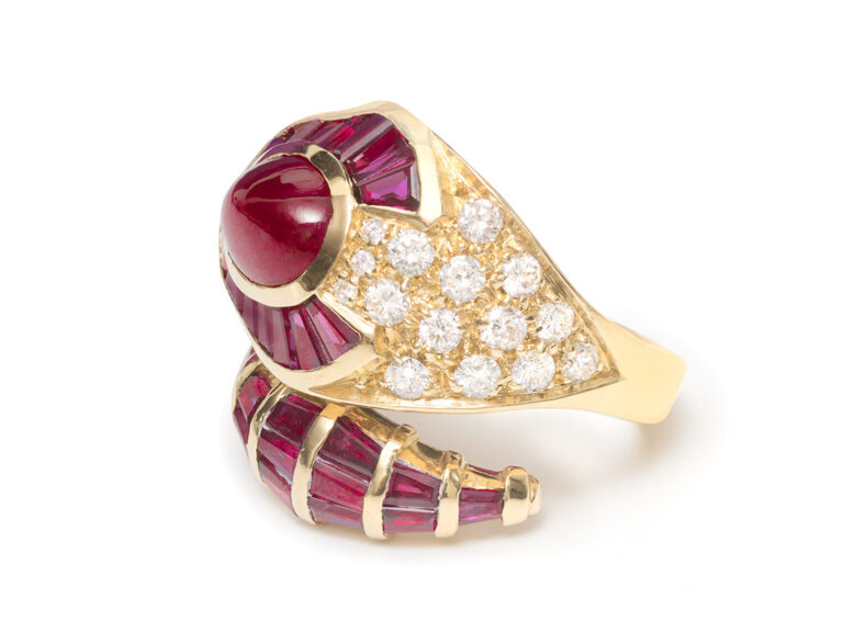 Ruby Snake Ring - Image 3