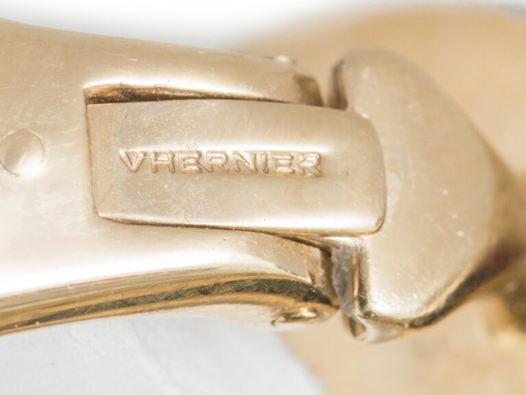 VHERNIER Verso 18k YG Diamond / Jet Earrings - Image 6
