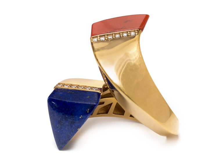Lapis / Jasper Crossover Ring - Image 3