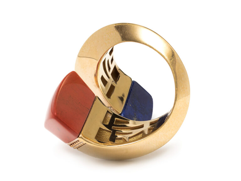 Lapis / Jasper Crossover Ring - Image 5