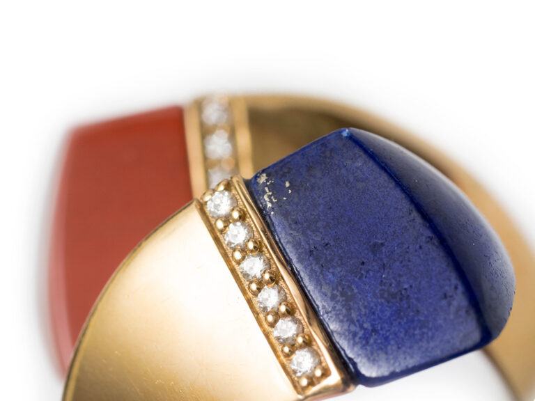 Lapis / Jasper Crossover Ring - Image 6