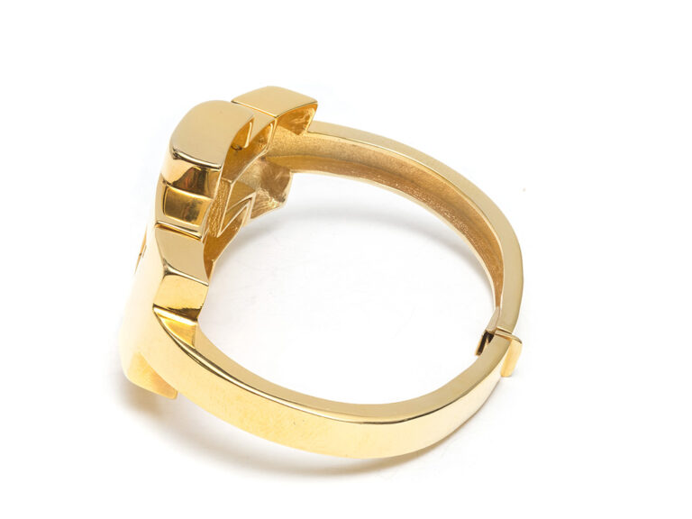A. CIPULLO 18k Geometric Hinged Bracelet - Image 5