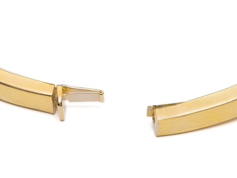 A. CIPULLO 18k Geometric Hinged Bracelet - Image 7