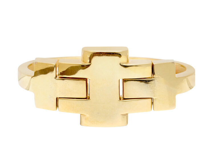 A. CIPULLO 18k Geometric Hinged Bracelet